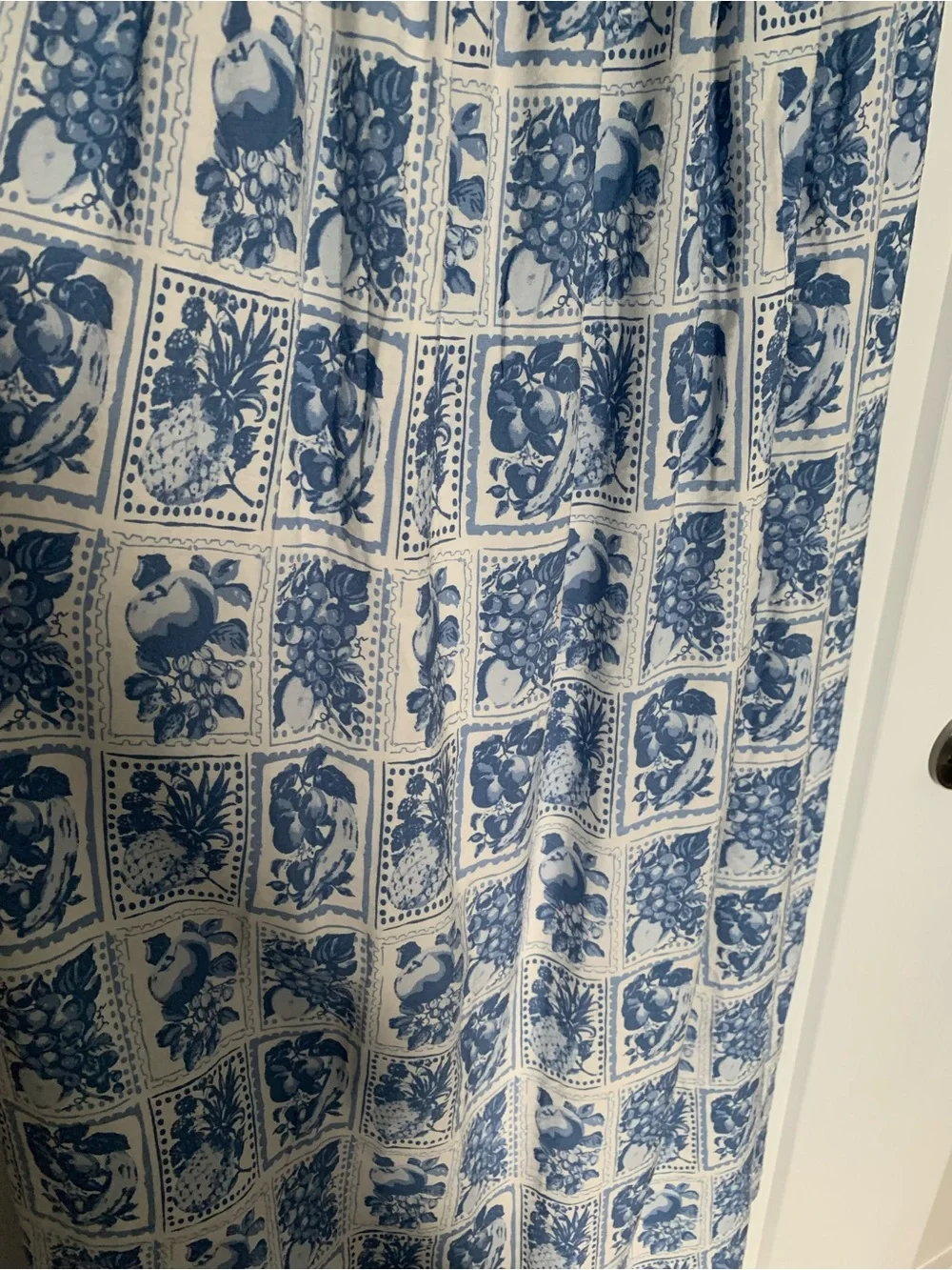Abercrombie & Fitch Coastal Blue Printed Maxi Dress Small NWT 🍋
